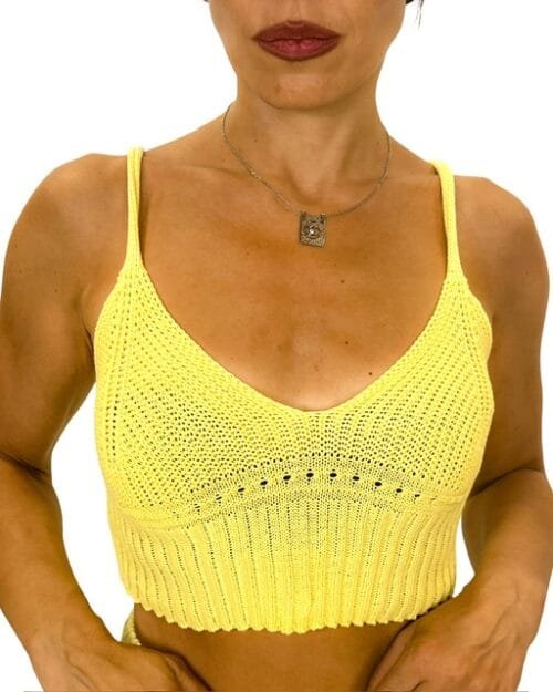 Crop top πλεκτό